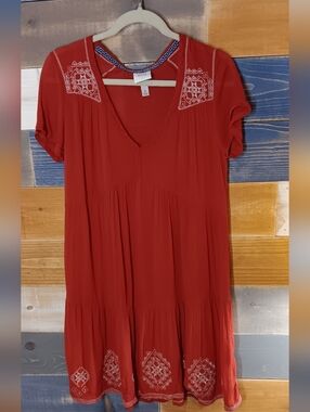 Knox Rose Tiered Minidress M Bohemian